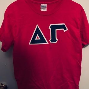 Delta Gamma Stitched Letters